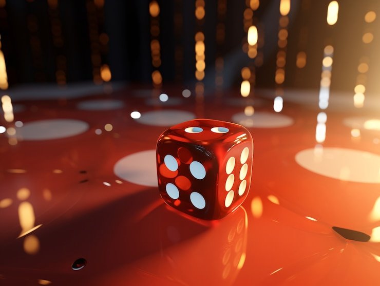 Pemain yang menunjukkan kartu Teen Patti mereka di meja permainan